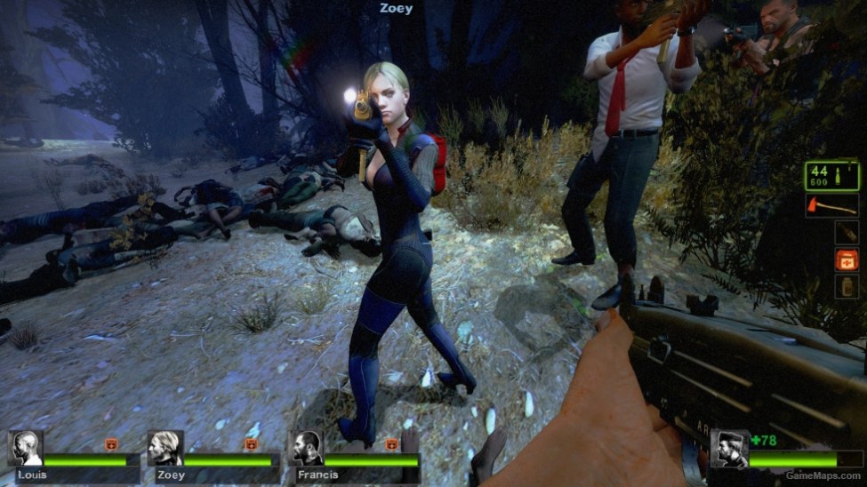 Jill Valentine Zoey (Left 4 Dead 2) - GameMaps