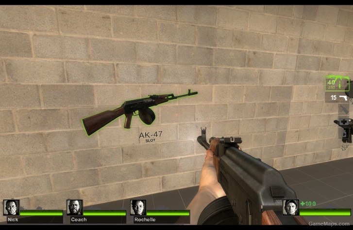 Kalashnikov Rpk Suppressed Ak47 Left 4 Dead 2 Gamemaps