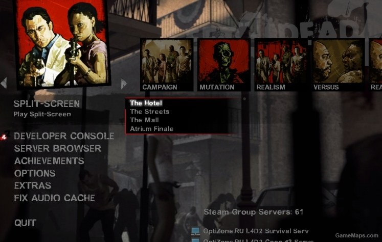 steam left for dead 2 splitscreen