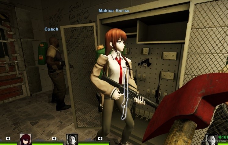 Wallpaper Makise Kurisu Left 4 Dead 2 Gamemaps For iPhone Free
