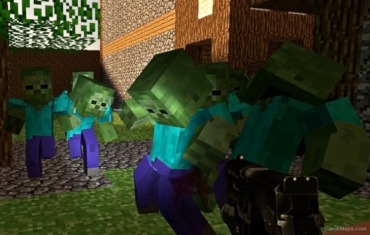 Minecraft Zombies Left 4 Dead 2 Gamemaps