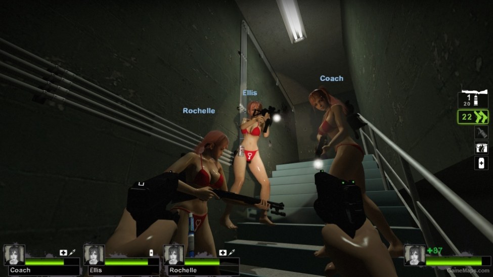 Only Honoka Hearts01 Bikini Zoey V2 Left 4 Dead 2 Gamemaps