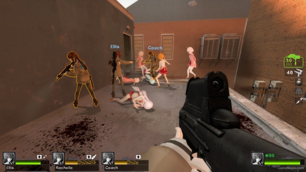 Wallpaper Only Makise Kurisu Zoey Left 4 Dead 2 Gamemaps For Free