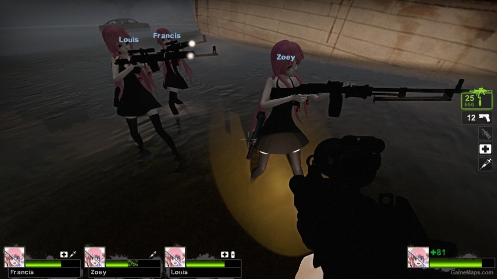 Only Yuno Gasai Black Dress Zoey V2 Left 4 Dead 2 Gamemaps Yuno gasai black dress wallpaper high resolution. only yuno gasai black dress zoey v2