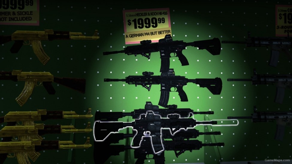 PUBG - Tactical Black HK-416 [M16] (Left 4 Dead 2) - GameMaps