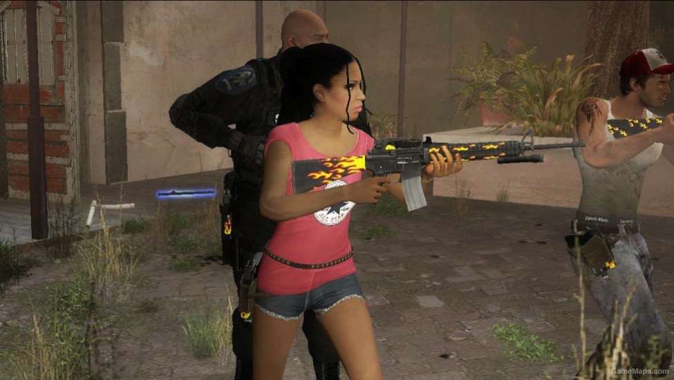 Real Girl Rochelle Beta Hair Shorts Left 4 Dead 2 Gamemaps