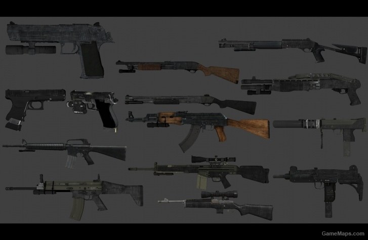 Left 4 dead 2 карта со всеми оружиями