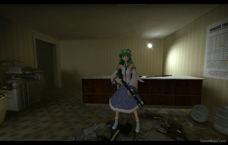Sanae Kochiya Touhou Coach Left 4 Dead 2 Gamemaps