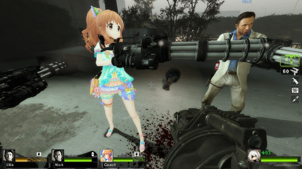 serious sam 3 xm214 a minigun ak47 left 4 dead 2 gamemaps