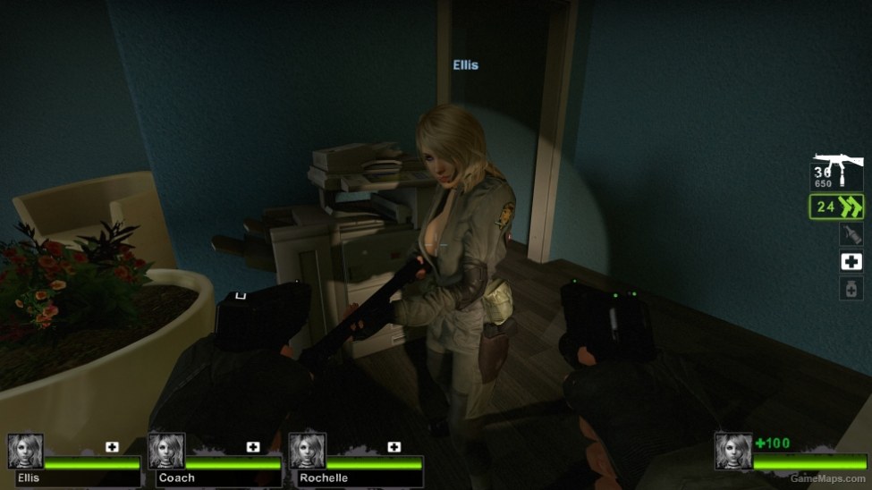only sniper wolf red lipstick zoey (request) (Left 4 Dead 2) - GameMaps
