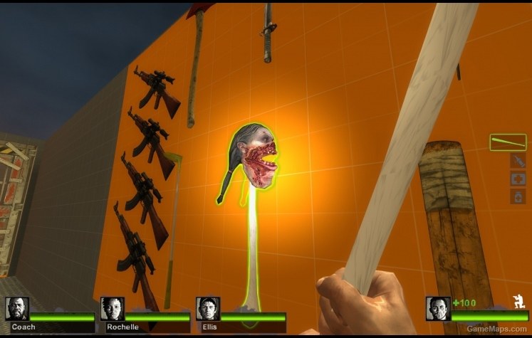 Spitter Bat Baseball Bat Left 4 Dead 2 Gamemaps