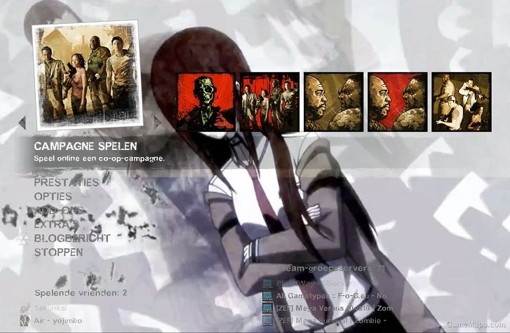 Steins Gate Menu Part I Background Movie Left 4 Dead 2 Gamemaps