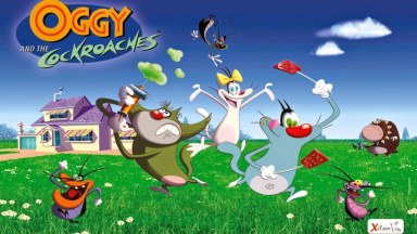 [Tank music] Oggy and the Cockroaches Ending theme song