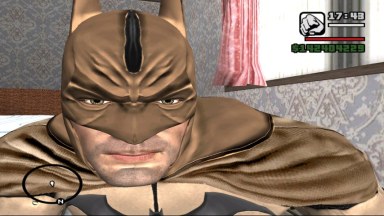 Batman: Arkham City Batman Begins Suit With Gold Symbol