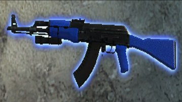 Black & Blue Styled Ak47