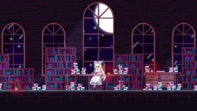 BlackSouls Alice Library menu background