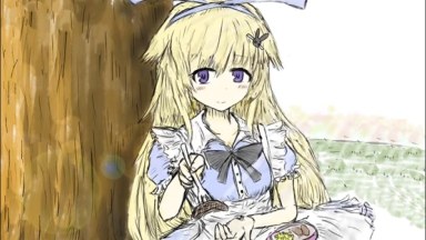 BlackSouls Sister Alice L2D menu background