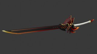 Blazing Heart's Blade (Replaces Katana)