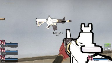 Blue Archive Shirasu Azusa SKIN M4A1 Replacement for M16 v2 [request]