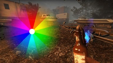 Blue fire + lasers