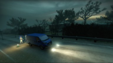 COD MW DodgerBlue color Ford Transit - Race Car (Sound Add Ver)