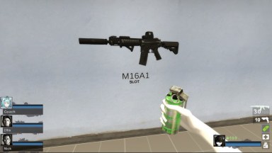 CODMW SPEC OPS V2.0 Tactical MK18 Silenced Build 02 - Solid Black (M16A2)