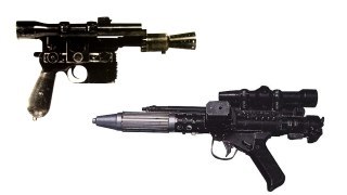 DL-44 and DH-17 Blaster Pistol.