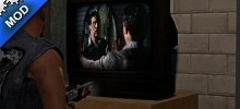 Evil Dead mirror on TV