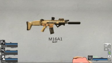 G.I. Joe Retaliation - Lady Jaye's Custom Scar-L CQC Tan (M16A2)