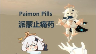 Genshin Impact Paimon Replace Pills 派蒙止痛药
