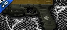 Glock 18 Gold Reptile (smg replacement)