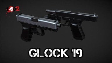 Glock 19 two-tone (9mm Pistols) v5 (Dual pistols) [Sound fix Ver]