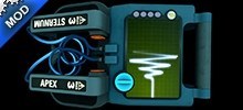 Glowing Animated Defibrillator Blue