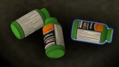 Green, Black and Orange Pain Pills