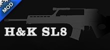 H&K SL8 semi-auto rifle