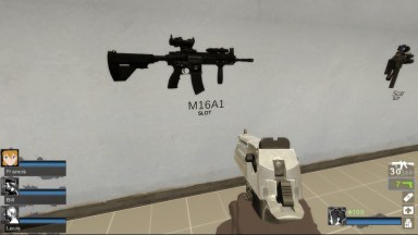 PUBG - Custom Black HK-416 [M16A2] (request)