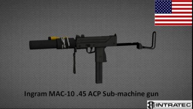 HQ Ingram Mac-10 Unfolded Stock (Silenced SMG)