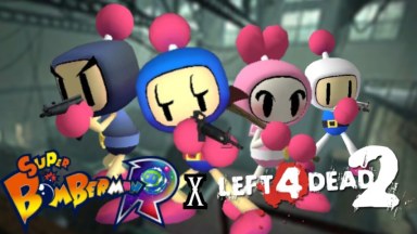L4D1 Survivors replaces Super Bomberman R Characters