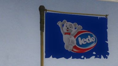 Ledo flag over Golf club