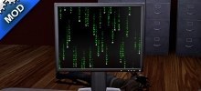 Matrix Code on PC Screen