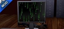 Matrix Code on PC Screen