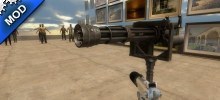 Minigun with Flash Suppressor