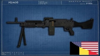 MW2 - Dark Metal M240B [M60] v2 (request) [Sound fix Ver]