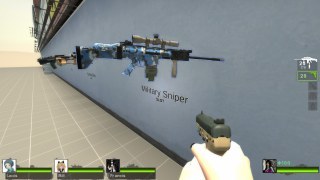 MW2 SCAR-H LB Blue Urban camo (FN MK 17 LB) [Military Sniper Rifle]