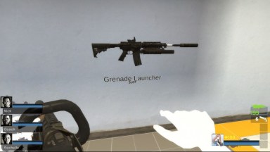 MWR M4A1 M203 v2 (Grenade Launcher) [Sound fix Ver,Secondary slot.request]