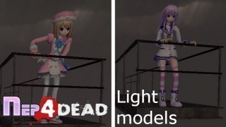 Neptunia 8 Pack The Passing intro models (aka. Light Model) [Nepgear/Ram]