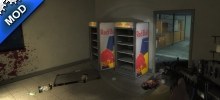 new redbull fridge and cola soda fountain