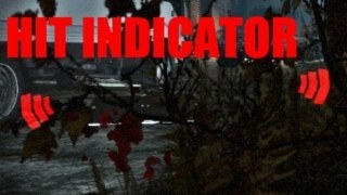 Not so obstructing hit indicator.