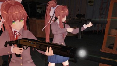 Steam Workshop::Just Monika with Sound (Animated) (DDLC)