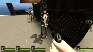 Only Nyotengu Leather black suit Wingless Zoey (request)